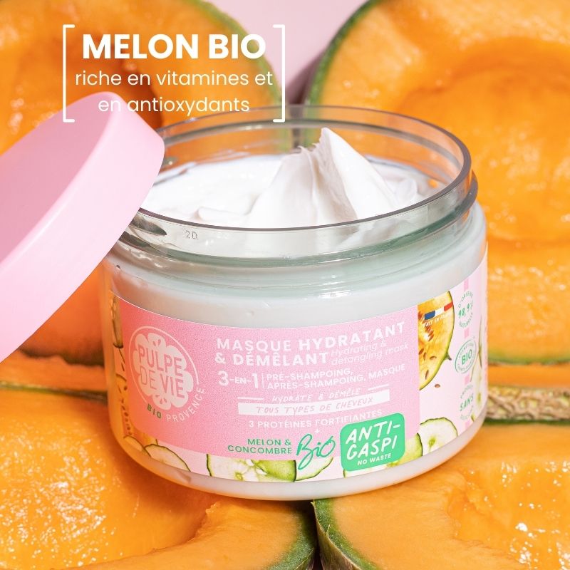 Masque cheveux 3-en-1 hydratant et démêlant